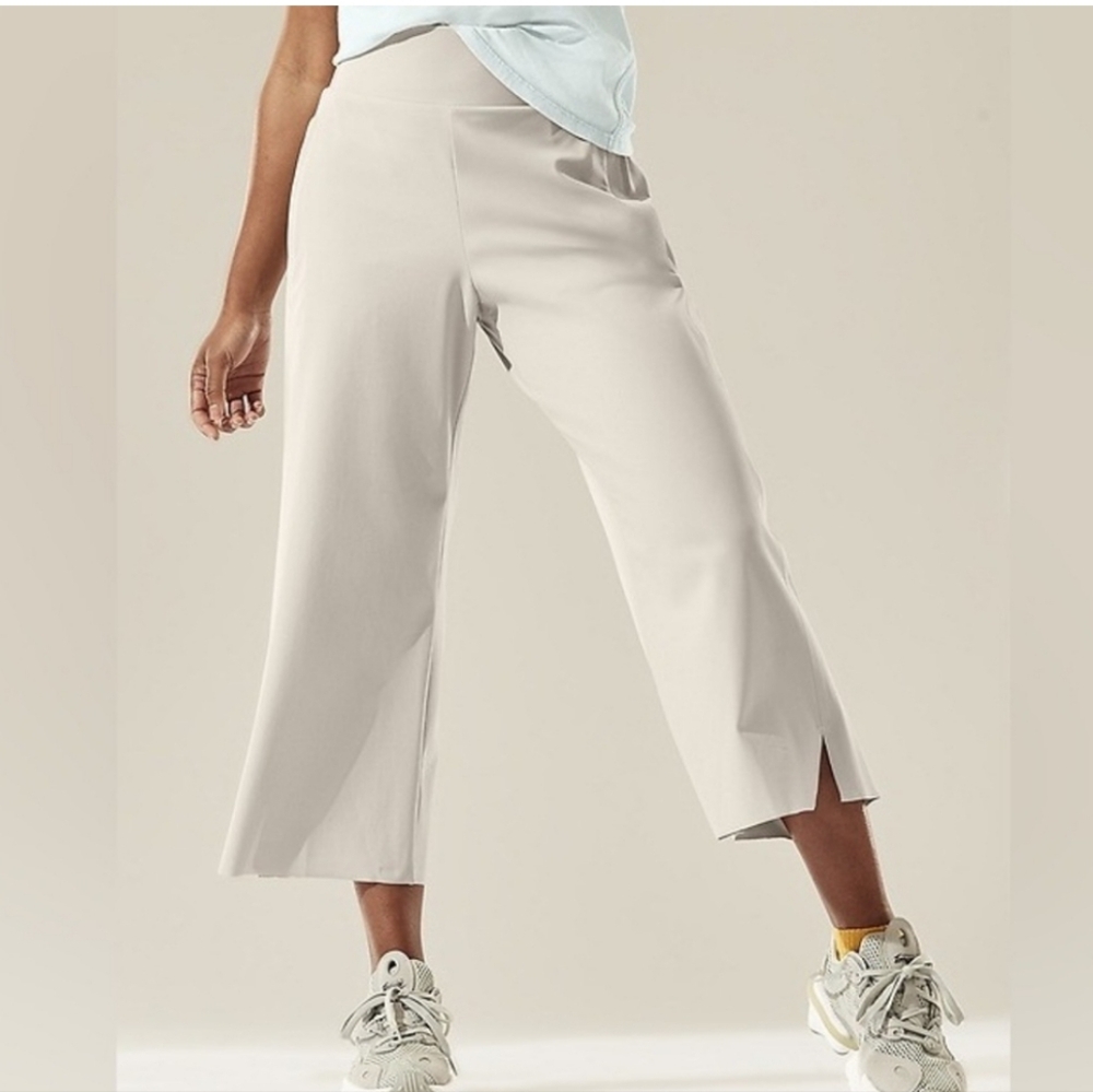 Athleta Cream Ankle Pants
